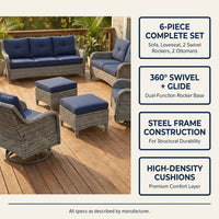 Outdoor Patio Conversation Set Built for Year-Round Comfort, 6-Piece Set, Steel Frame, High-Density Cushions — Results & Stats