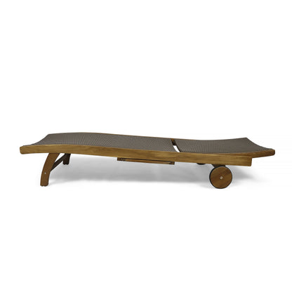 Banzai Chaise Lounge with Pull-Out Tray [Set of 2 Pcs]